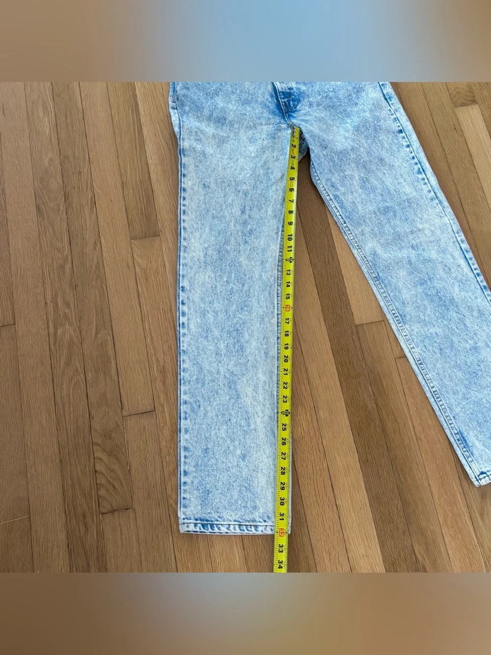 Vintage 1990 Levis 505 Acid Wash Jeans 33x32 Made In USA Regular Straight Fit